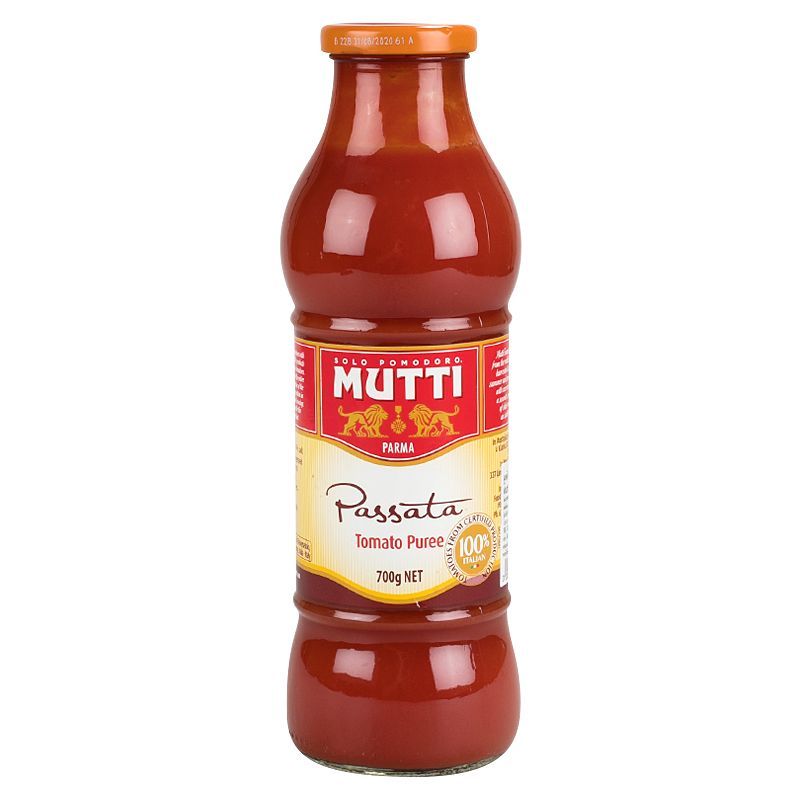 มูตติเนื้อมะเขือเทศบดละเอียดเข้มข้น 700กรัม Mutti Passata Di Pomodoro 700g. [หมายเลขบาร์โค้ด 0000080042563 ]