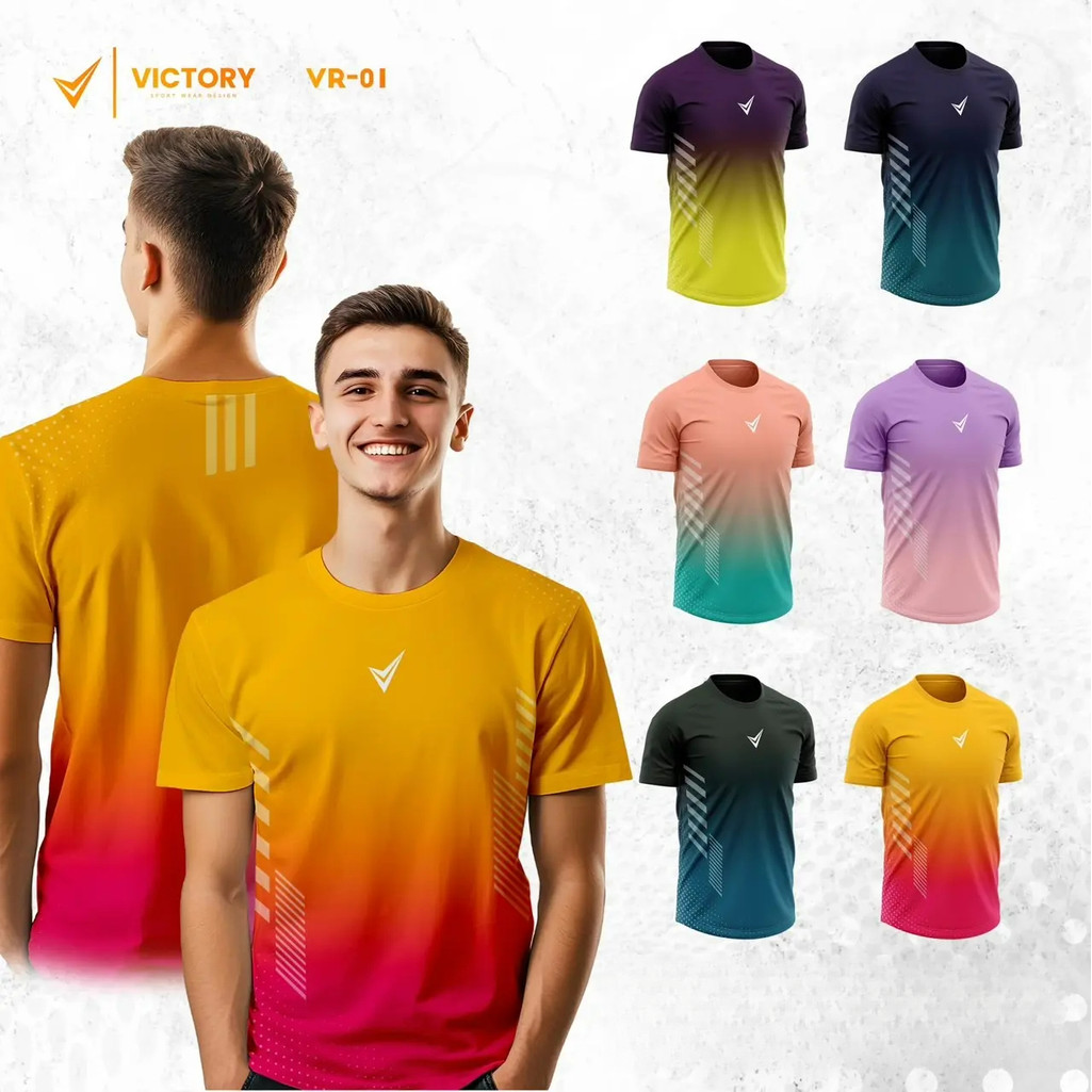 เสื้อวิ่งสปอร์ต เสื้อฟิตเนส เสื้อออกกำลังกาย VICTORY VR-01 Sport