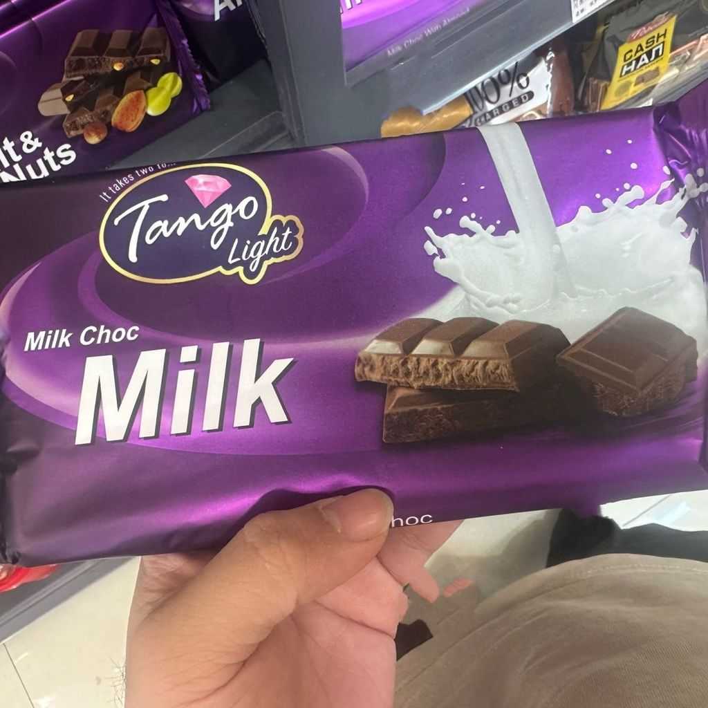 ฮ่องกง Daigou มาเลเซียนําเข้า Tango Tango Almond Milk Chocolate Chocolate 140g Original P มาเลเซียนํ