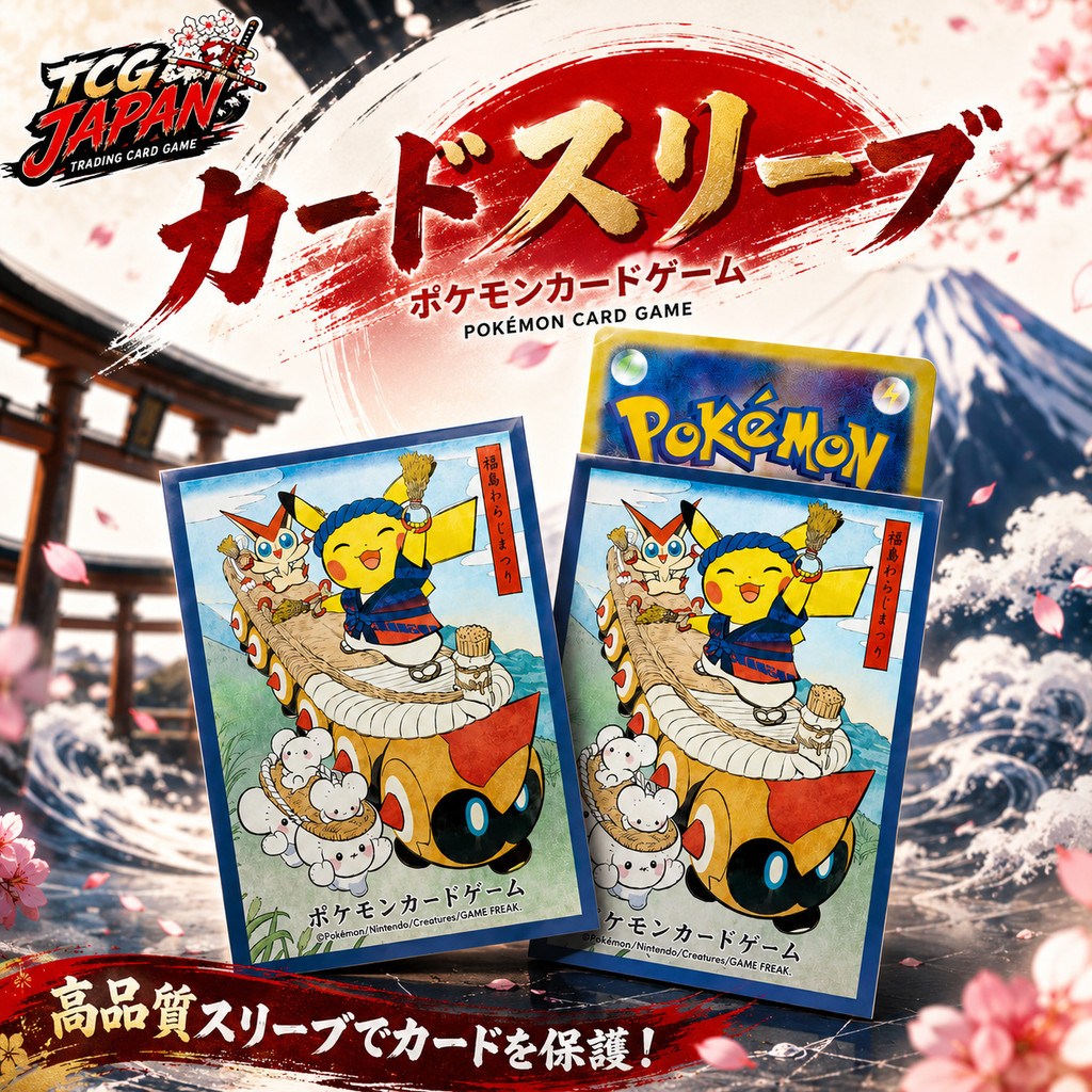 [อุปกรณ์] Pokémon Tohoku Celebration Card Sleeves 🇯🇵 ซองใส่การ์ดลายโปเกมอน ของแท้จาก Pokémon Center