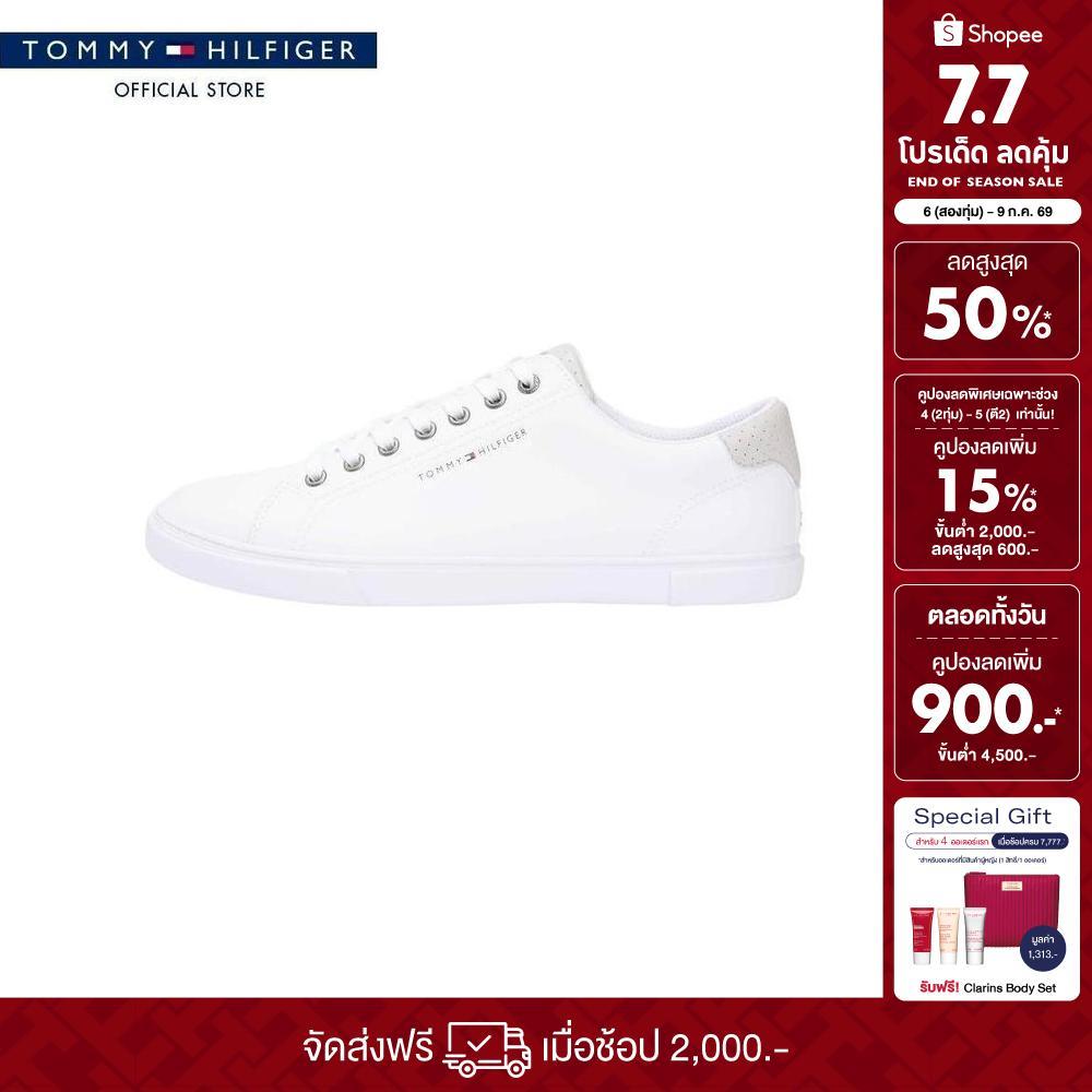 Tommy Hilfiger รองเท้าผ้าใบ ผู้ชาย รุ่น FM0FM05760 YBS - สีขาว