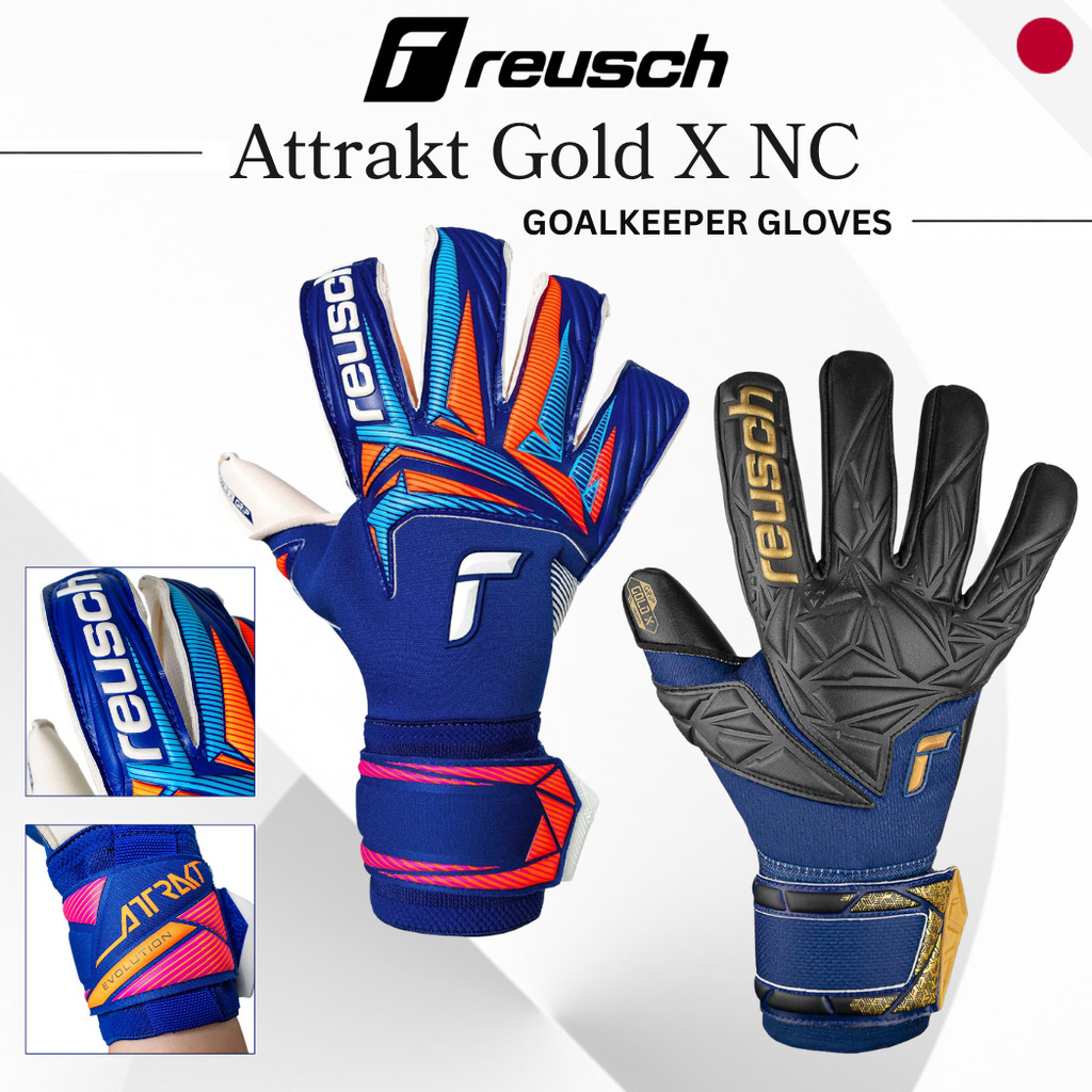 Reusch Attrakt Gold X NC Goalkeeper Gloves 5670955  - Match Soccer Goalie Gloves Japan