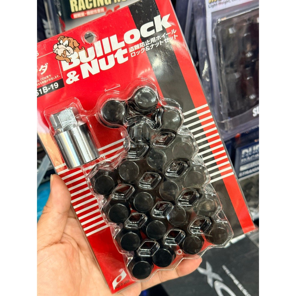น็อตล้อ KYO-EI Bull Lock & Nut รวมนอตกันขโมย kyoei แท้ M12x1.5 19HEX สีดำ Made in Japan สำหรับ Honda