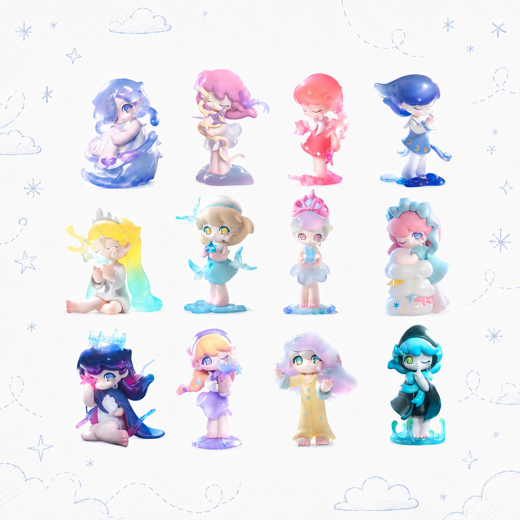 POPMART AZURA A Dream About Stars Series ของขวัญตกแต่งกล่องปริศนา