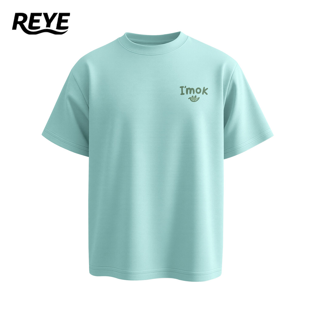 REYE เสื้อกีฬาแขนสั้นชาย เสื้อยืด แห้งเร็ว กัน UV ทรงพอดีตัว ใส่เที่ยวได้