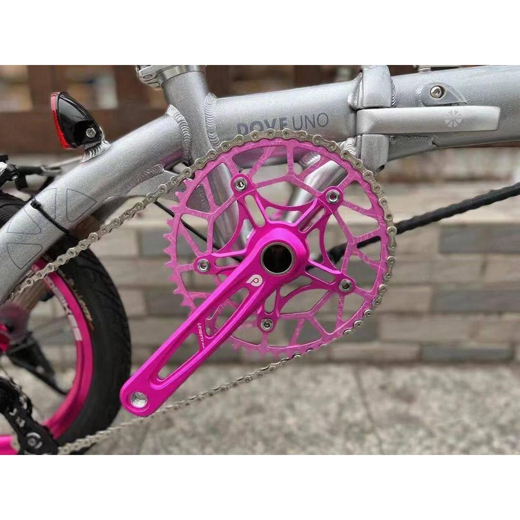 Litepro crius จักรยานพับ Hollow ชิ้นเดียวห้ากรงเล็บ Crank Crank Crankset 412 SP8 Hollow Hollow
