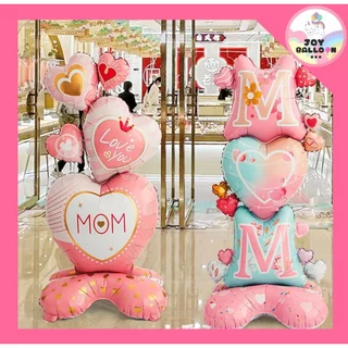 ลูกโป่งวันแม่ Love Mom (ส่งเร็วจากกรุงเทพ) ขนาดใหญ่ ตั้งพื้นได้ ลูกโป่งบอกรักแม่ ของขวัญวันแม่ Happy Mother Day ลูกโป...