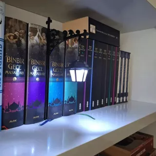 โทบี ชั้นวางหนังสือไฟโคมไฟ,สีขาววินเทจชั้นวางหนังสือผีแสง,แสงโดยรอบอบอุ่นสีขาวชั้นวางหนังสือโคมไฟตกแต่งสําหรับบ้าน