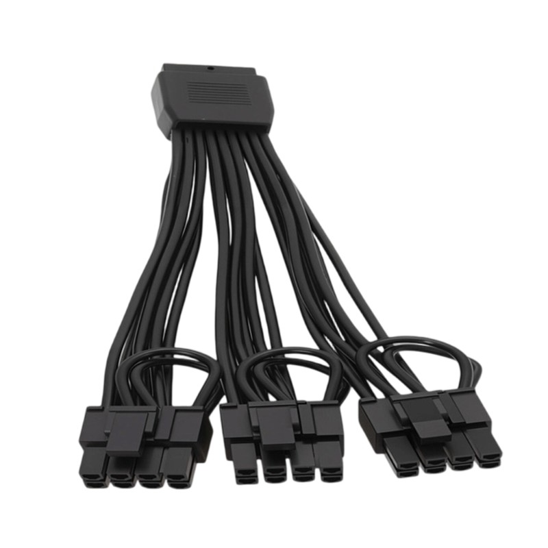 Kiss 12VHPWR 16Pin to 3 x 8 Pin Video Card Power Cable for Desktop Tower Use