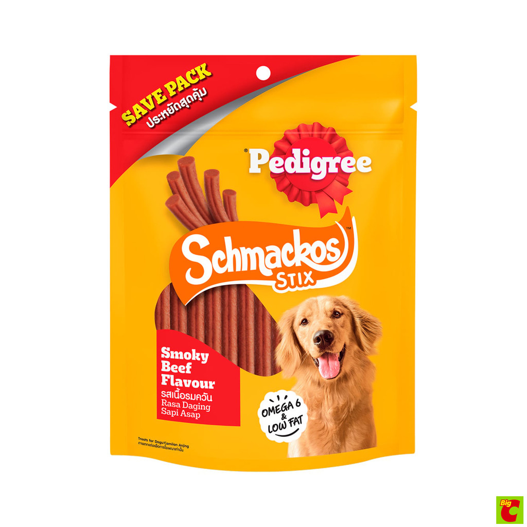 Pedigree حلوى كلاب Schmackos لحم مدخن 300 غ