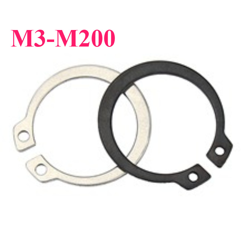 แหวนล็อค นอก ตัว C รัดเพลา /สีดำ/ External Retaining Snap Ring / Black / M3-M200 【SY8】