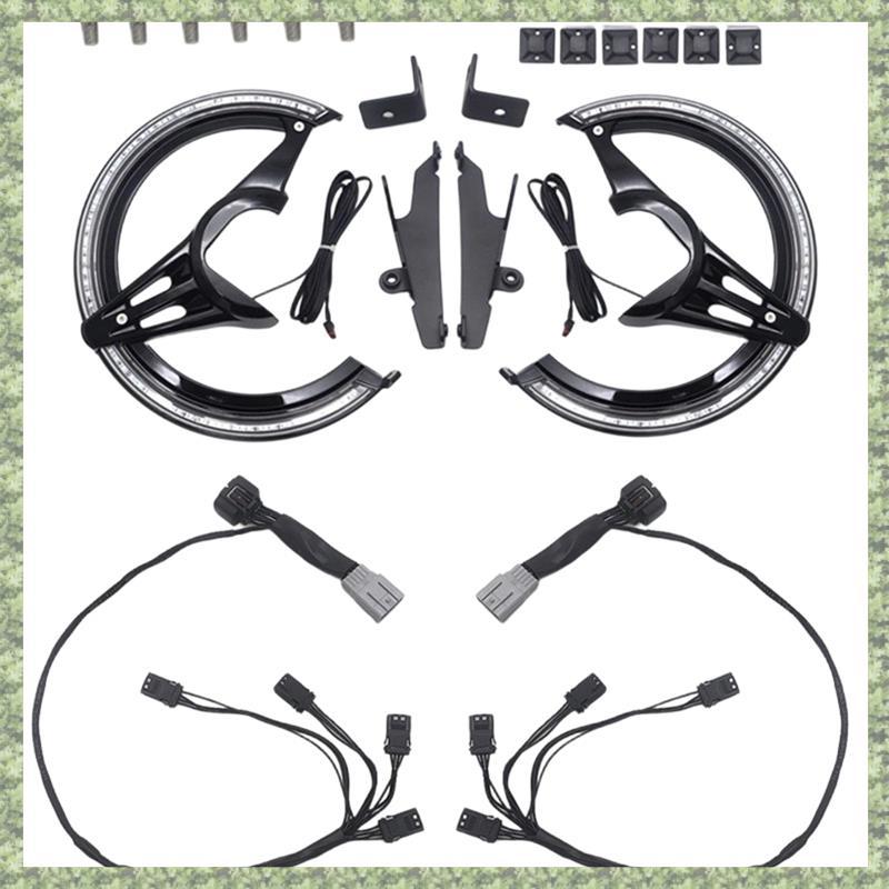 (KT) อุปกรณ์มอเตอร์ไซค์สําหรับ Gold Wing GL1800 F6B 2018 ไฟเลี้ยวฝาครอบดิสก์เบรก LED มุมโคมไฟ