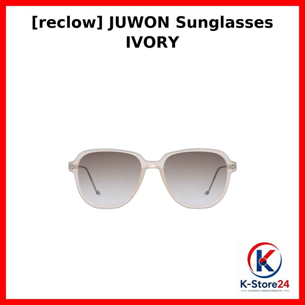 [รับต่ํา] แว่นกันแดด JUWON IVORY / แว่นกันแดดเกาหลี / กรอบโอเวอร์ไซส์ / ของแท้ 100% โดย K-Store24