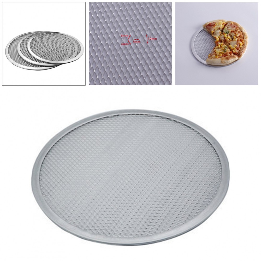 [BUTO]Plate Tools Aluminum Barbecue Essential Edge Pizza Mesh Plate Baking Baking