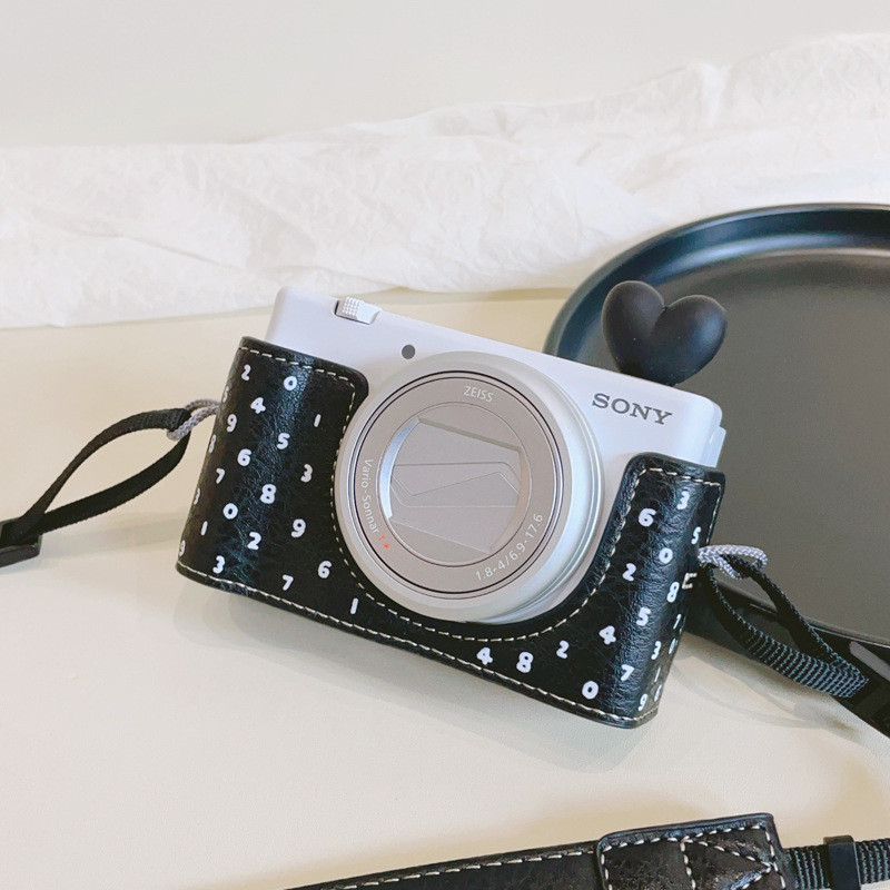 Micro SLR กล้องฐานสีดําเหมาะสําหรับ Canon R50/R100 ครึ่งกรณี Sony ZV1F/ZV1M2 Fuji XA7/XA10/XA20 ป้อง