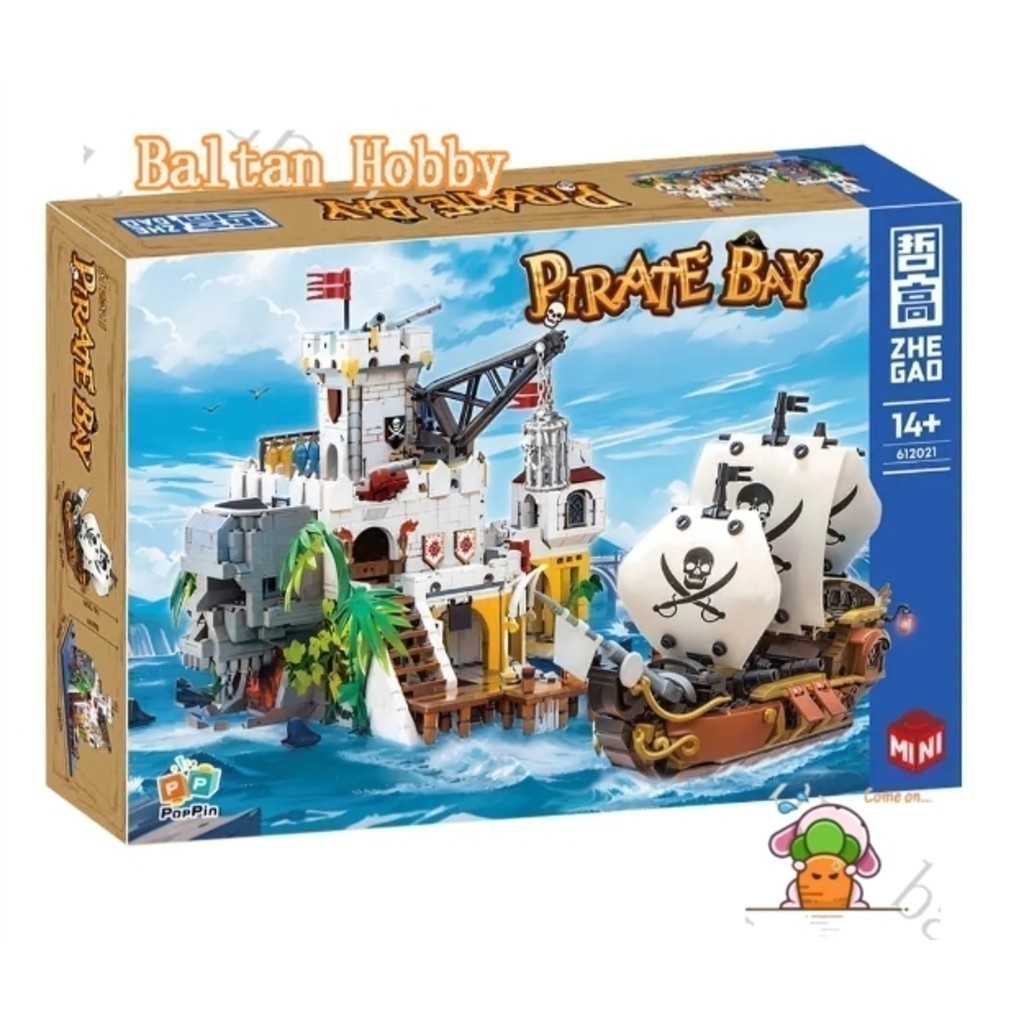 Gomora Hobby GH1X C Pirates Bay มากกว่า 2460 ชิ้น Building blocks ของเล่น ET8S