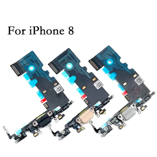 พอร์ตชาร์จ Flex สําหรับ iPhone 7 8 7Plus 8Plus แจ็คไมโครโฟนปลั๊ก Usb Flex Cable Ribbon Replacement แผงชาร์จ USB