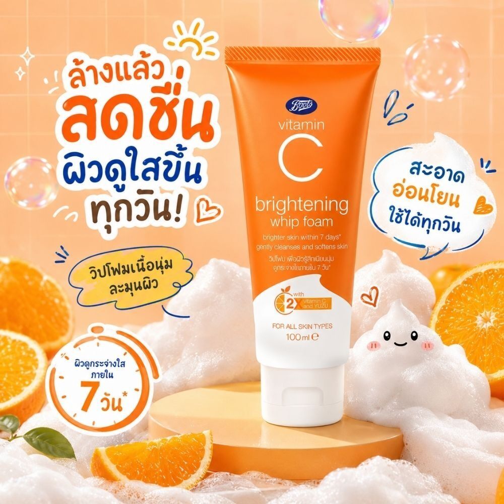 Boots رغوة منظفة بفيتامين C ‏100 مل — صورة 3