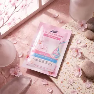 Boots Sakura Bright Sheet Mask 20Ml บู๊ทส์ ซากุระ ไบรท์ ชีท มาส์ก 20 มล.