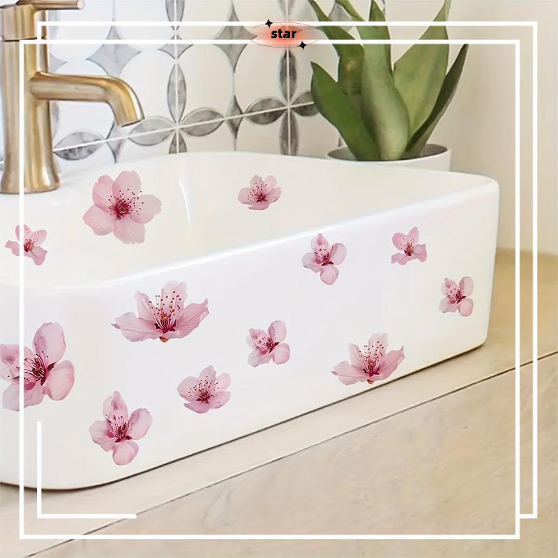 BRTH ดอกไม้ห้องน้ํา Sink Stiers ที่ถอดออกได้ Self-Adhesive กันน้ําห้องน้ําห้องน้ําตกแต่ง Stier อ่างอาบน้ํา Stier ตกแต่งบ้าน brth
