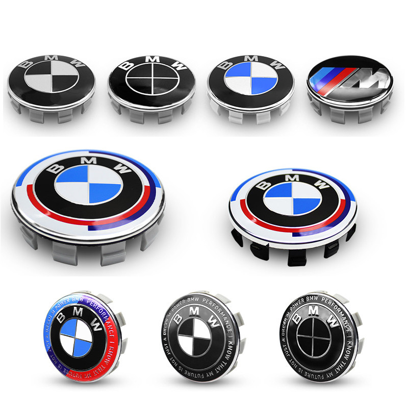 4 ชิ้น 56 มม.68 มม.รถจัดแต่งทรงผมศูนย์ล้อหมวก Hub สําหรับ BMW M Emblem E46 E36 E34 F10 E90 F30 E60 F