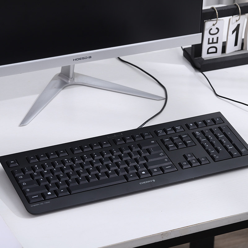 CHERRY KC1000 ฟิล์มคีย์บอร์ดแบบมีสายสํานักงานธุรกิจประเภทเฉพาะแป้นพิมพ์คอมพิวเตอร์โทนแสง