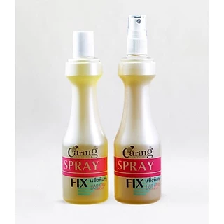 Caring Spray Fix สเปร์ยจัดแต่งทรงผม แคริ่ง สเปรย์ ฟิกซ์ (สูตร แข็งพิเศษ) 220 มล.
