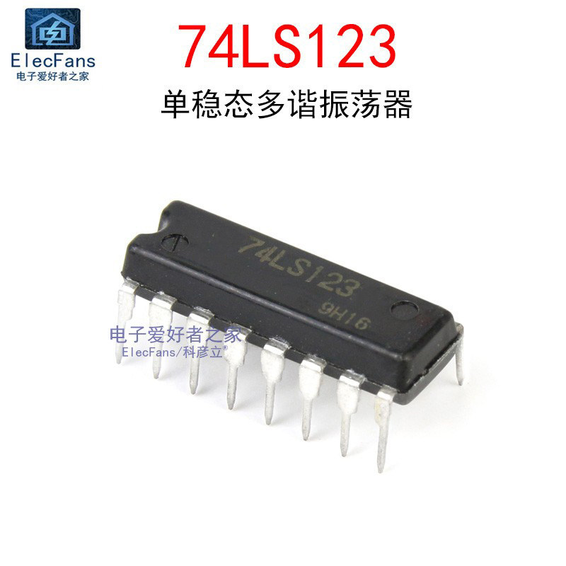 In-Line 74LS123 DIP-16 Single Status Multi-Oscilator Dual Reusable Trigger HD74LS123P