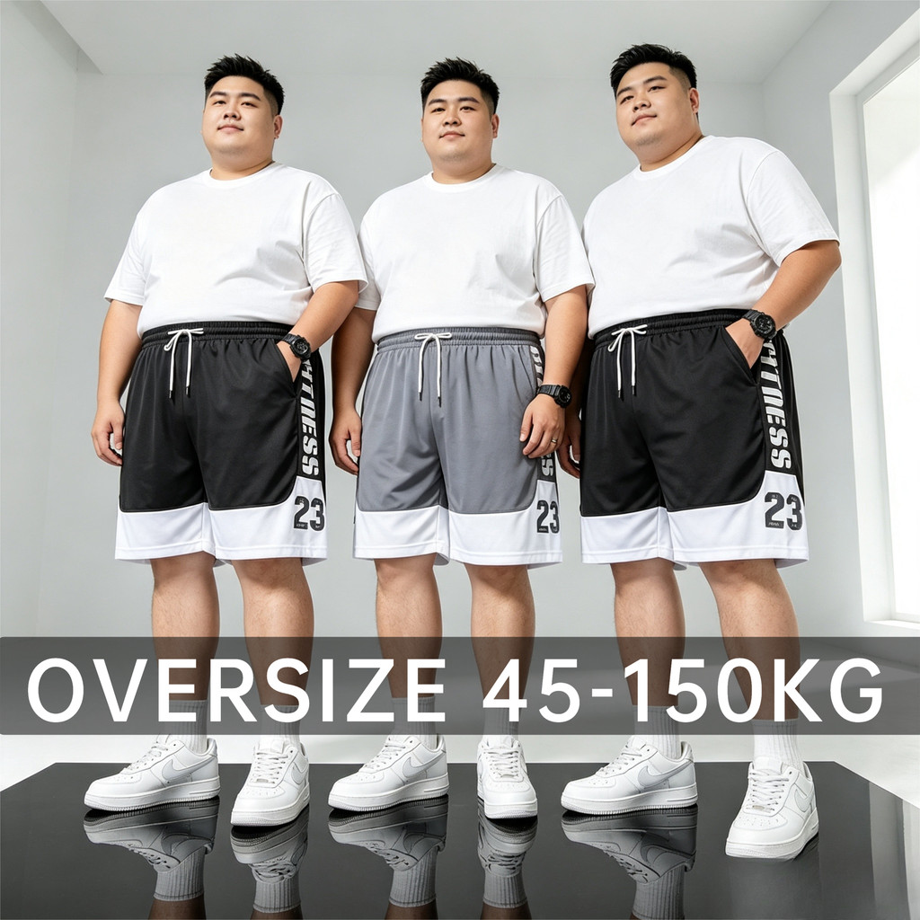 Oversize Men Training Outfit กางเกงห้าจุด High Street Sport