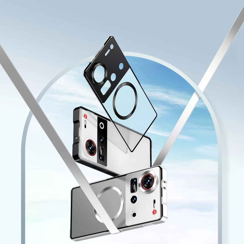 Nubia Z70S Ultra Magnetic Wireless Charger Push ดึง Frosted Backboard สําหรับ ZTE Nubia Z70 Ultra Z7