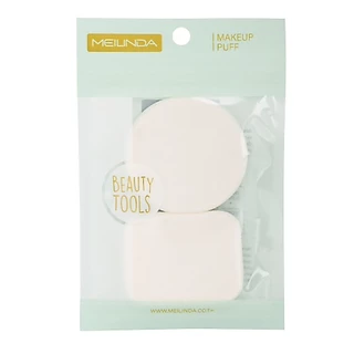 MEILINDA Dual Soft Powder Puff พัฟแต่งหน้า รุ่น แพ็คเดียว หรือคู่ เหลี่ยม กลม