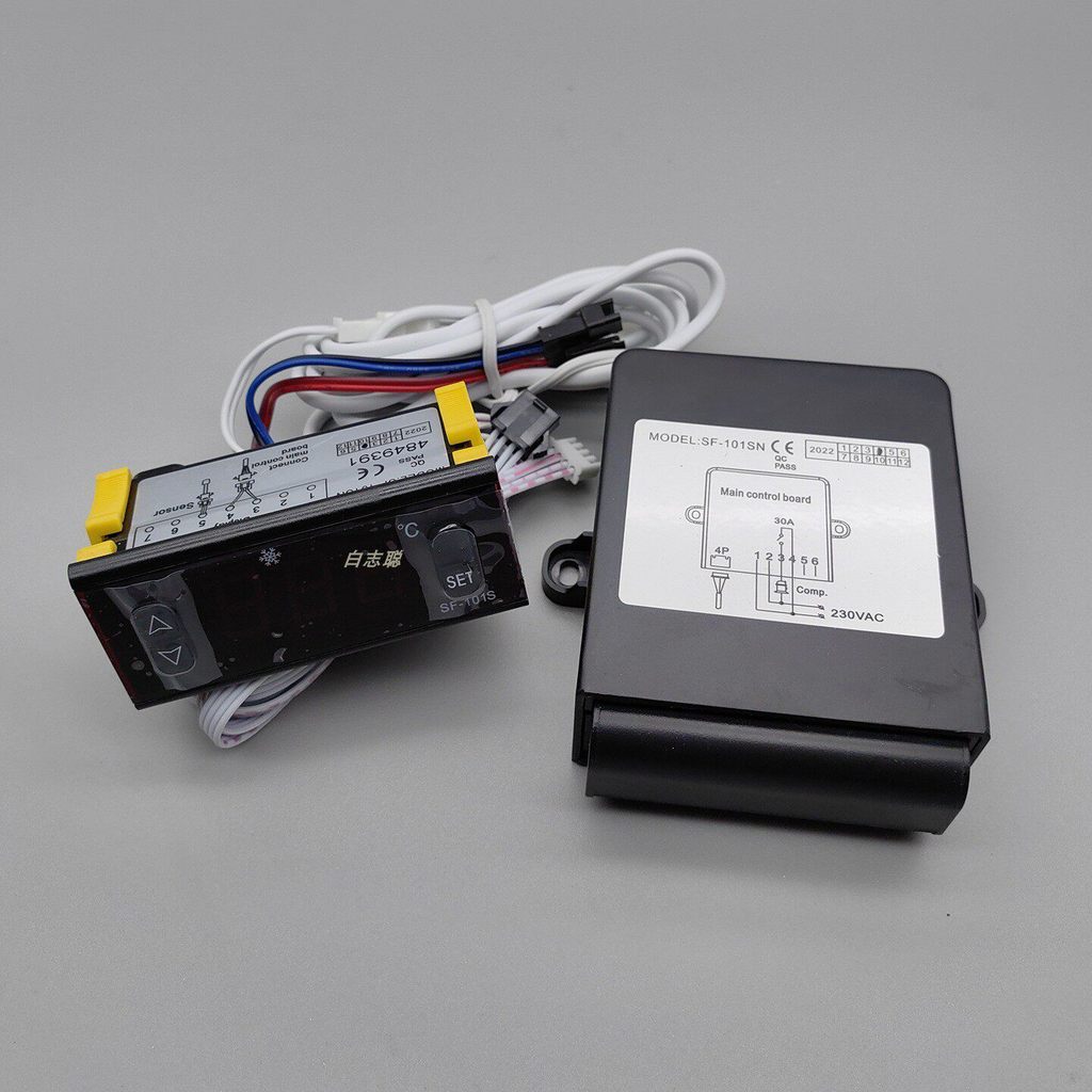 เทอร์โมสตัทดิจิทัล SF-121SN / SF-101SN สำหรับตู้แช่แข็งและตู้เย็น ควบคุมอุณหภูมิแบบแสดงผลดิจิทัล