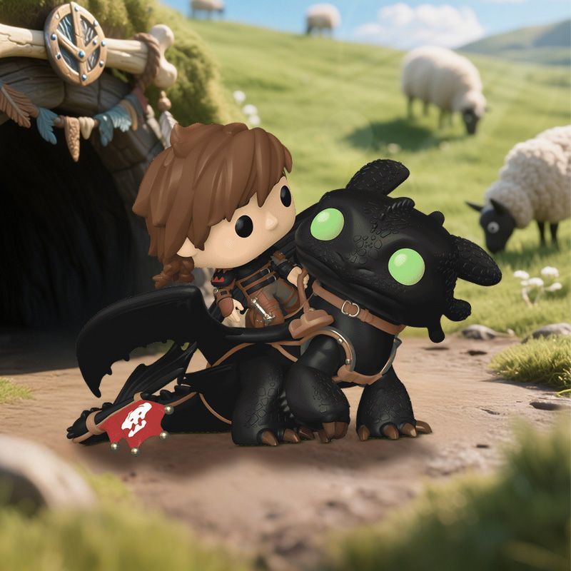 Funko pop How to Train Your Dragon Master Toothless Hiccup สินค้าของขวัญ