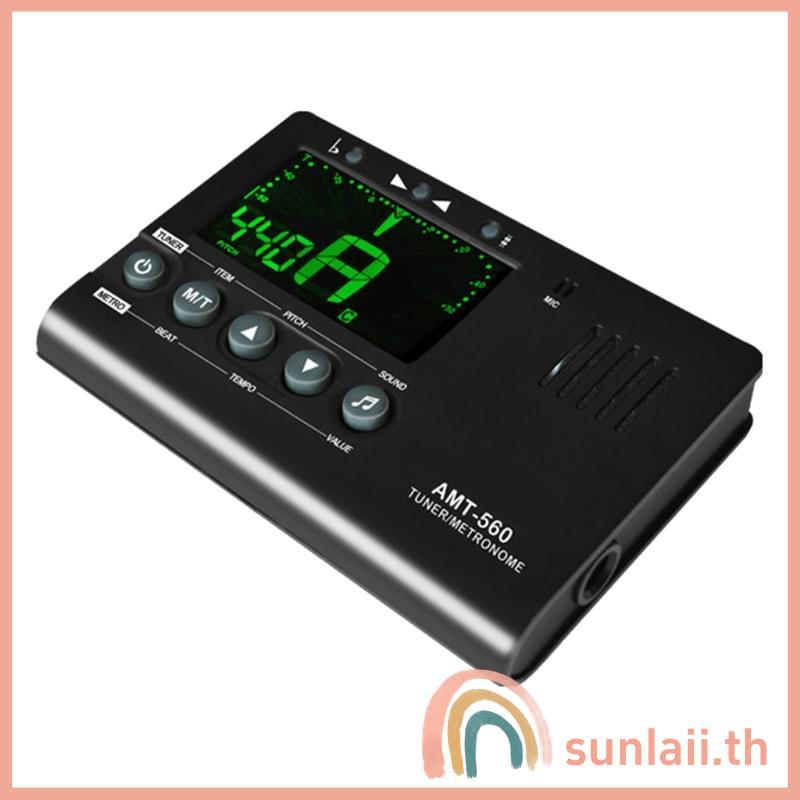 SUNLAII Digital Metronome Tuner Tone Generator 3 ใน 1 เครื่องดนตรี Electronics Metronome กีตาร์จูนเนอร์สําหรับเบสไวโอลิน Uk