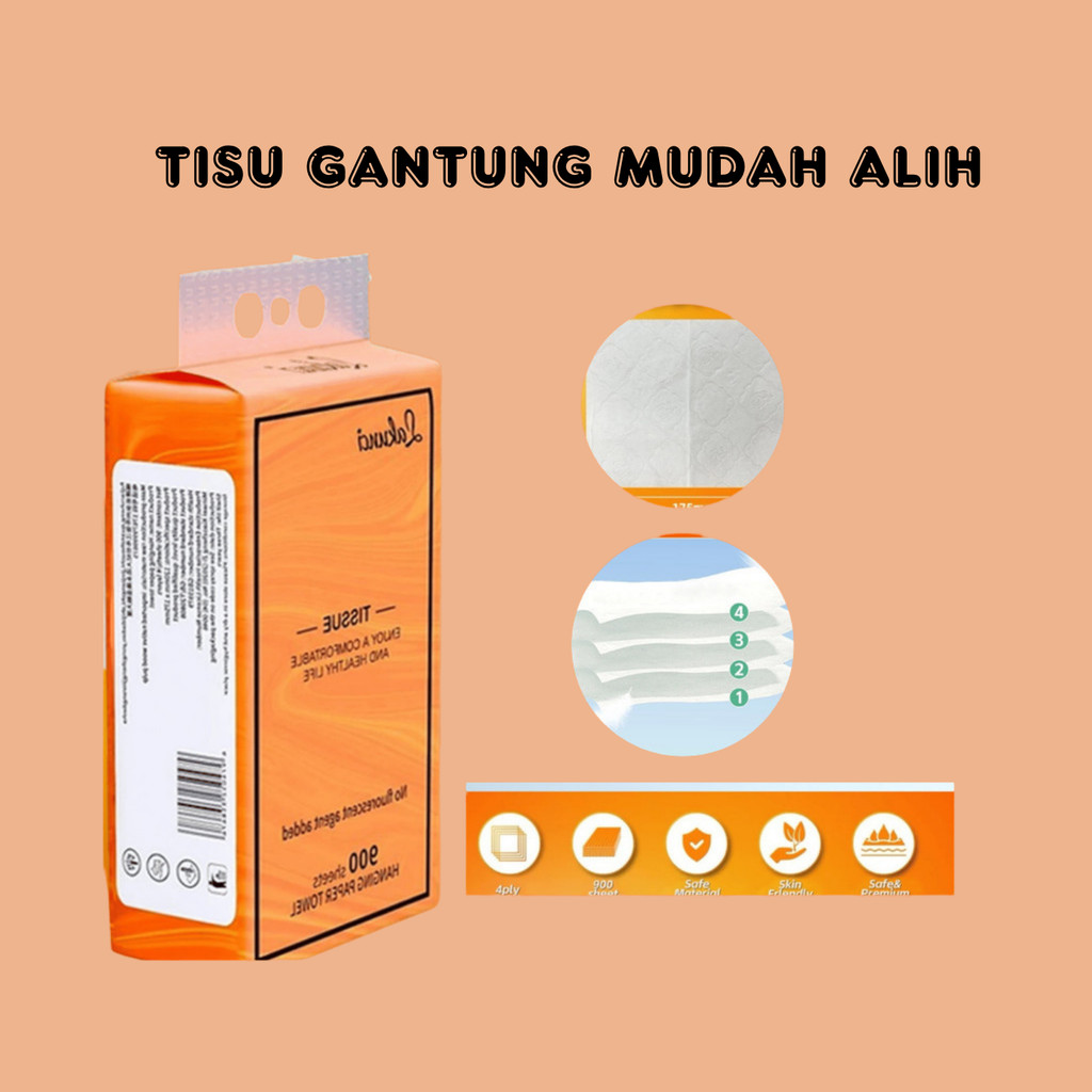 แขวน TISSUE PULL จาก THE BOTTOM EASY KITCHEN TISSUE แขวน มอก.SUE 4 ชั้น ห้องครัว มอก.SUE / แขวน DURA