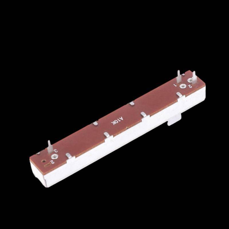 Strongaroetrtu 88 มม.3Pin Single Potentiometer A10K B10K ตรงสไลด์ Potentiometer Mono Channel Mixer F