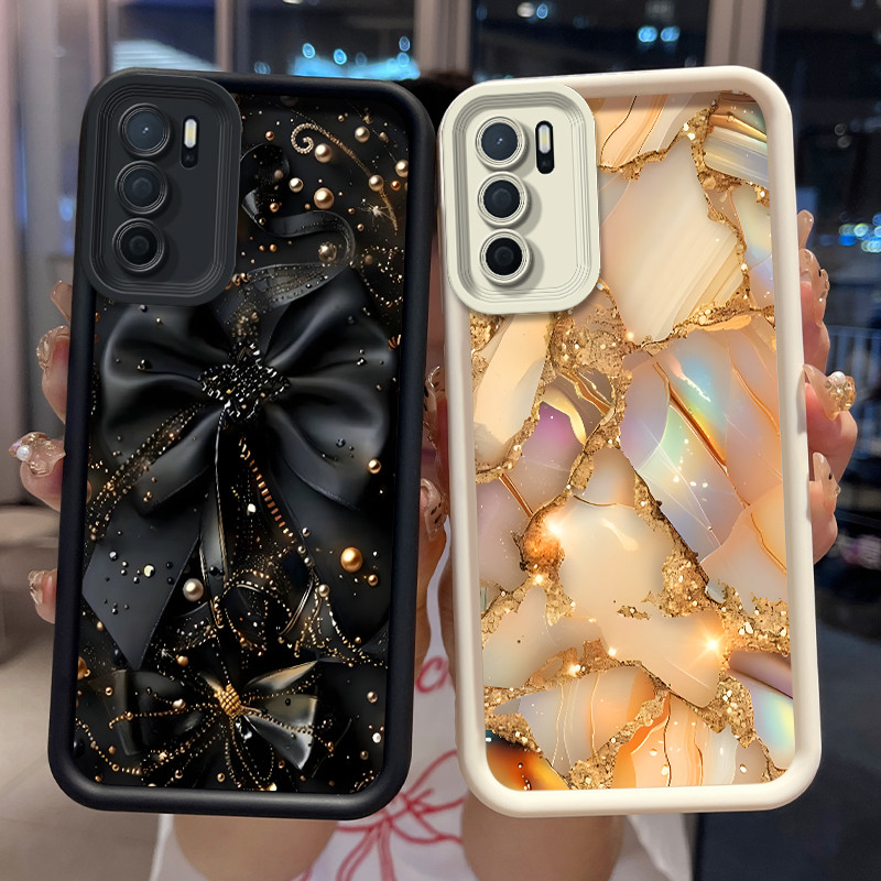 สําหรับ Oppo A16 A16s เคสโทรศัพท์ความงามหรูหราแฟชั่นชายหญิง Hiqh คุณภาพ Soft Matte ซิลิโคนป้องกันกัน