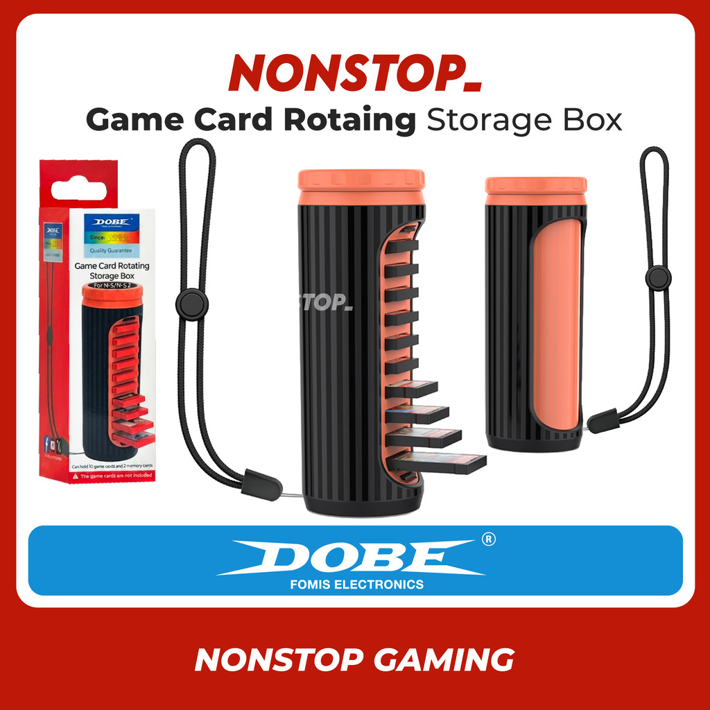 DOBE กล่องเก็บการ์ดเกม Nintendo Switch หมุนได้ Portective Portable Case TNS-51102