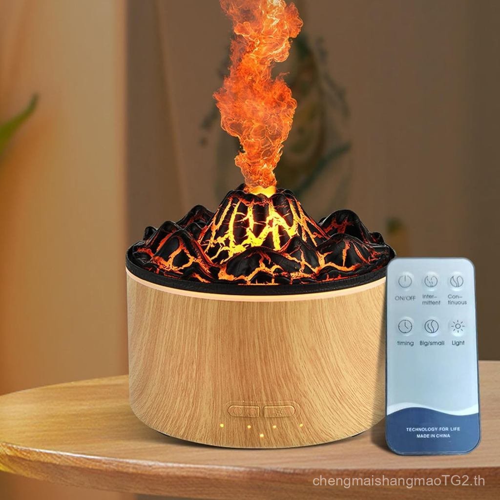 Asixxsix Vulkan Aroma Diffuser, 330ml, เครื่องกระจายกลิ่นหอมน้ํามันหอมระเหย, เครื่องพ่นอโรมาเปลวไฟ V