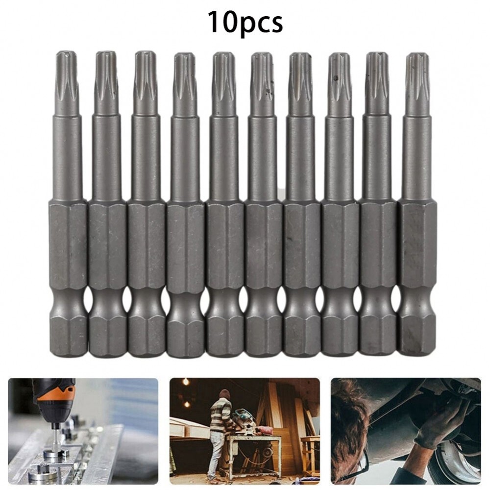 ชุดดอกไขควง Torx 10 ชิ้นประสิทธิภาพสูงพร้อมแรงบิดและความแม่นยําที่แข็งแกร่ง
