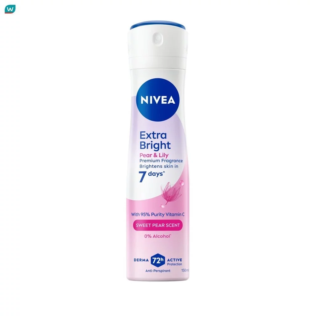 NIVEA นีเวีย สเปรย์ เอ็กซ์ตร้า ไบรท์ พรีเมียม ฟราแกรนซ์ แพร์ แอนด์ ลิลลี่ 150 มล.