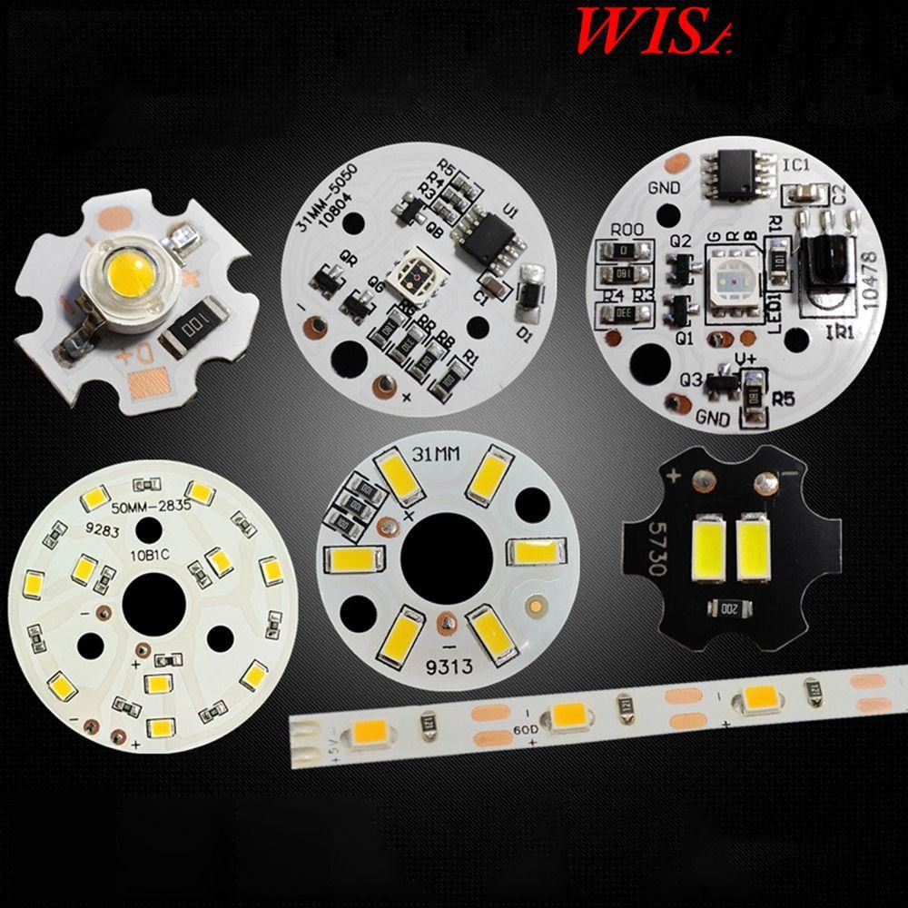 WISATHY   5PCS LED Source Chip, รอบสีขาว/Warm White Light-Emitting Diode, 3W 5W 10W ชิปโคมไฟ Office