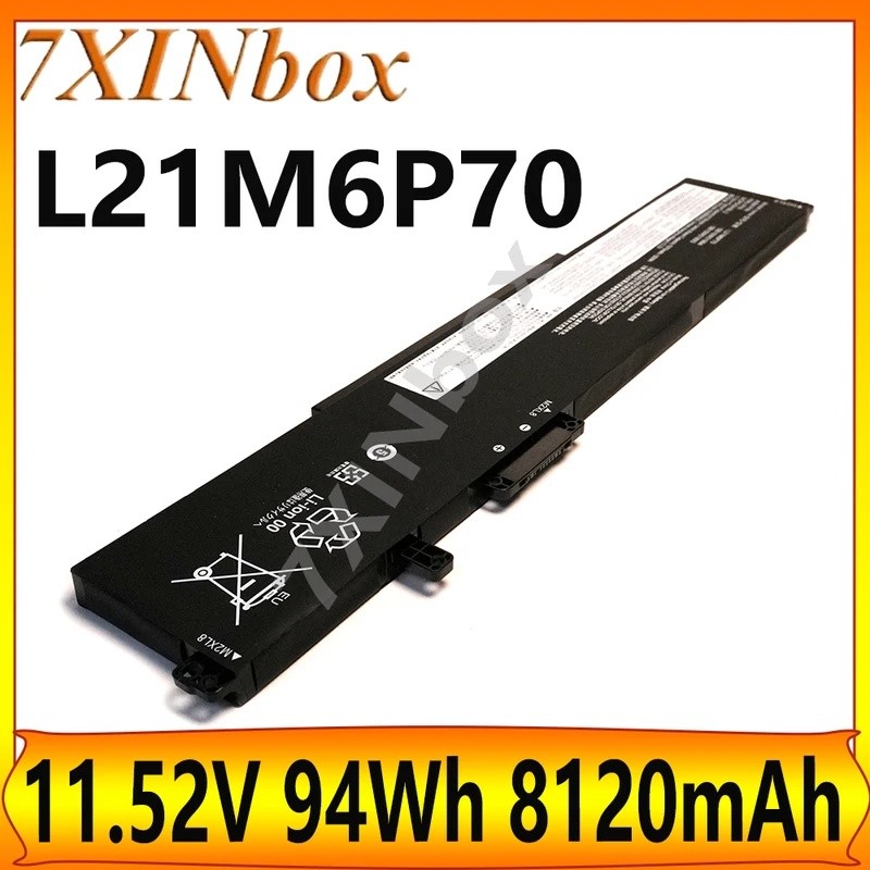 7XINbox L21M6P70 11.52V 94Wh 8120mAh OEM แบตเตอรี่แล็ปท็อปสําหรับ Lenovo ThinkPad P16 Gen 1/Gen 2 Se