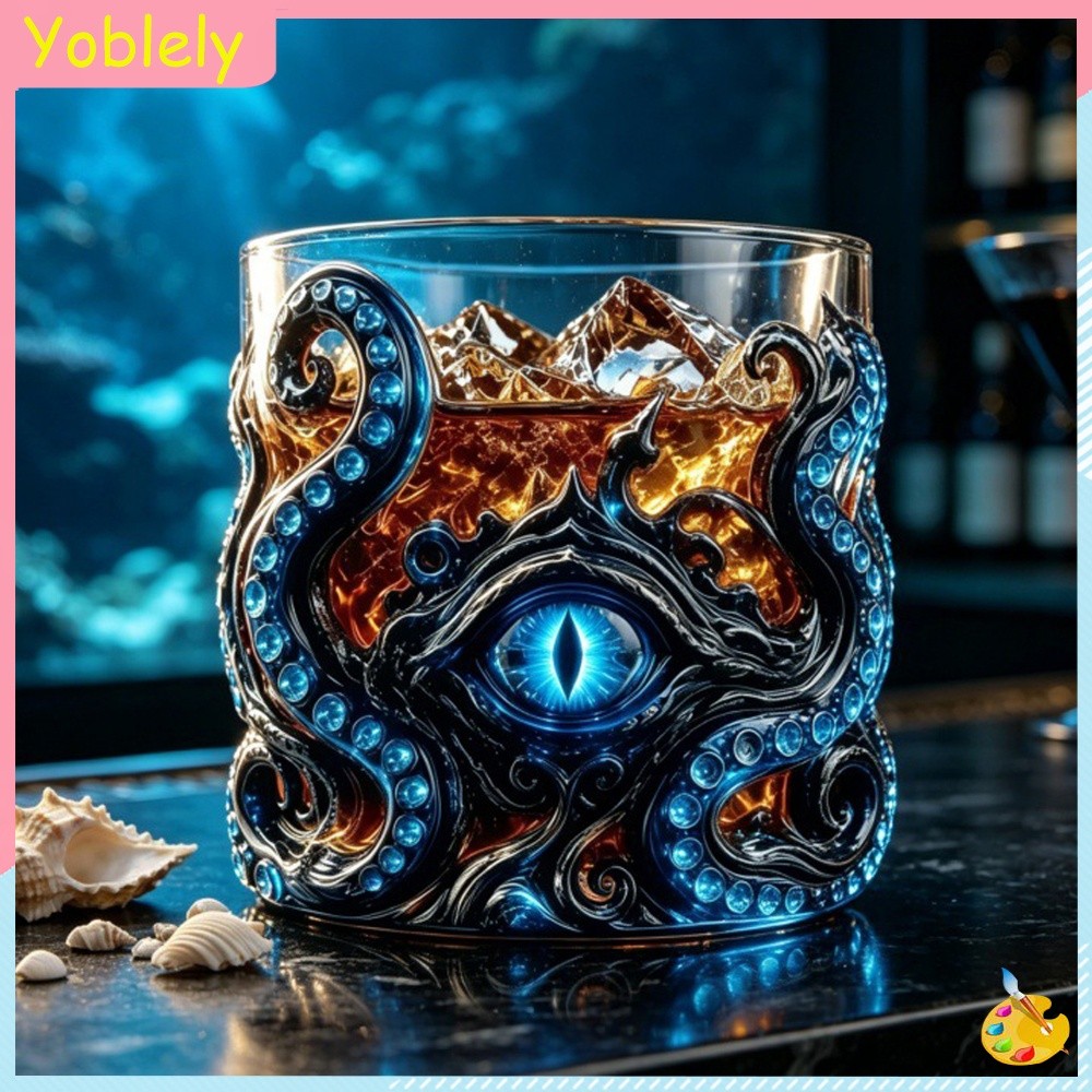 [Yoblely.th] Octopus Kraken Rum Glass เปิดตัวแก้ว Kraken สําหรับผู้ที่ชื่นชอบการดื่ม
