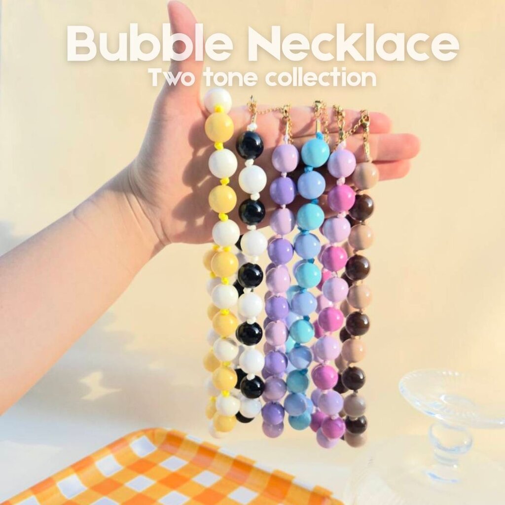 WELRY.acc พร้อมส่ง สร้อยคอเม็ดกลม รุ่น Bubble