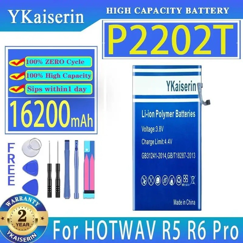 16200Mah P2202T แบตเตอรี่แล็ปท็อปประสิทธิภาพสูงสําหรับ Hotwav R5 R6 Pro R6pro R5pro