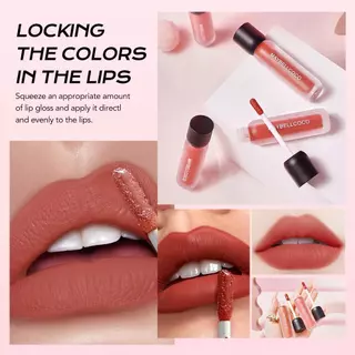 ไม่ติดหลอด ไม่ติดแก้ว HOT KISS LIP MATTE ลิปแมตต์สีชัด ติดทน กันน้ำ ไม่หนักปาก ลิปแมตช์เนื้อบางเบา ติดทนนาน NEW