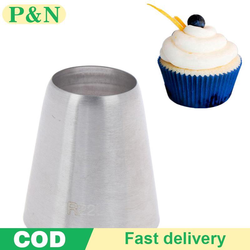 [P&N] R22L หัวฉีดตกแต่งปลายท่อกลม เคล็ดลับขนม เครื่องมือทําขนมเค้กฟองดอง [cod]
