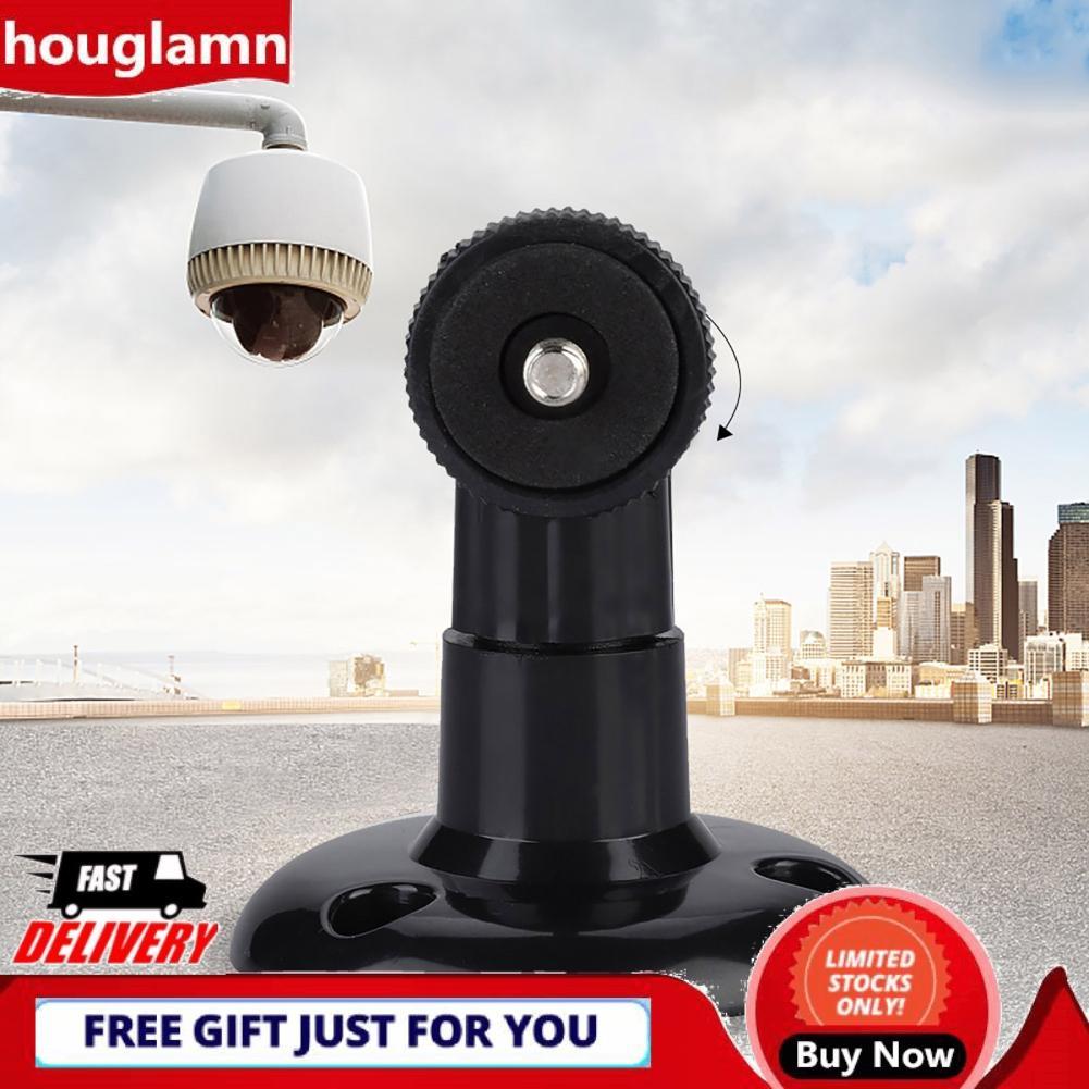 Houglamn Houglamn กล้องวงจรปิด CCTV Stand Wall Mount Bracket Rotatable Mini Support สีดำ
