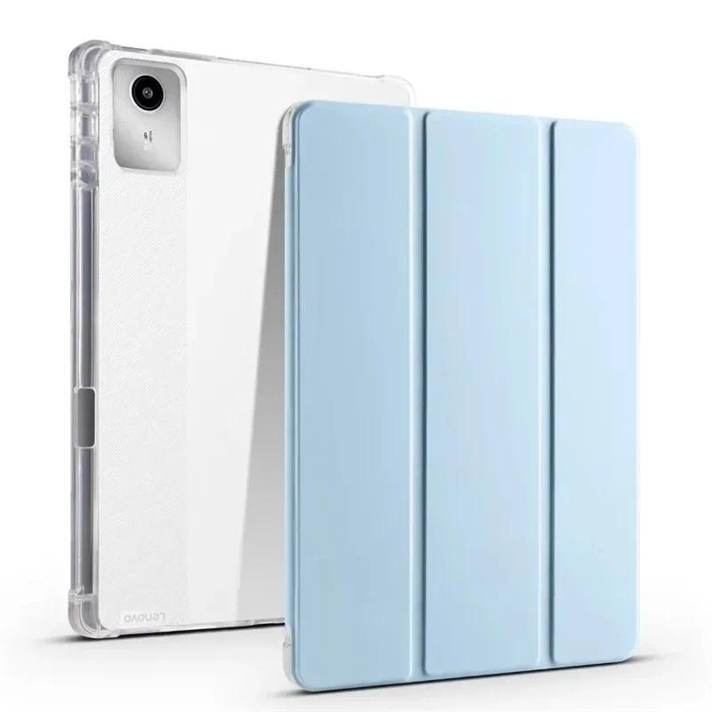 สําหรับ Lenovo Idea Tab Plus Case 12.1 นิ้ว TB361FU พร้อมที่ใส่ดินสอขาตั้งพับ TPU Back สําหรับ Lenov